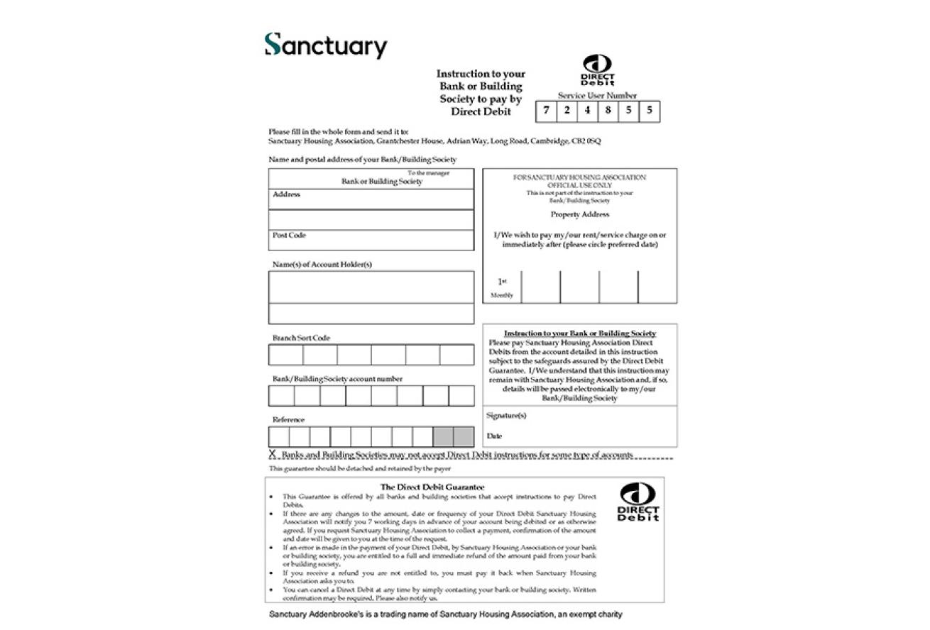Direct Debit form 2023